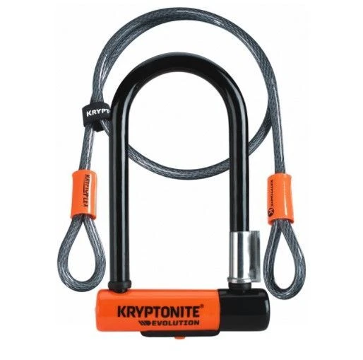 KRYPTONITE EVOLUTION MINI U-LOCK 3.25 X 7 IN & 4 FT KRYPTOFLEX CABLE W/ BKT (3C) 1 KRYPTONITE EVOLUTION MINI U-LOCK 3.25 X 7 IN & 4 FT KRYPTOFLEX CABLE W/ BKT (3C)