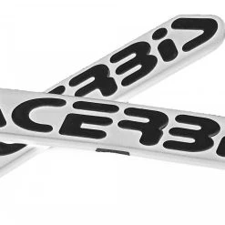 ACERBIS REPLACEMENT PLASTIC LOGO STICKER WHITE BLACK
