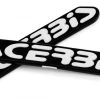 ACERBIS REPLACEMENT PLASTIC LOGO STICKER BLACK WHITE