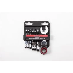 Bikeservice Ratchet Wrench Set Stubby Metric 8Pc