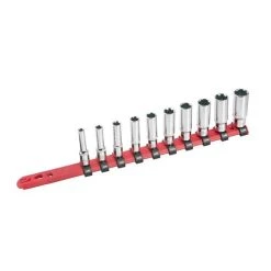 BikeService 1/4 Inch Socket Set - 10 Pc