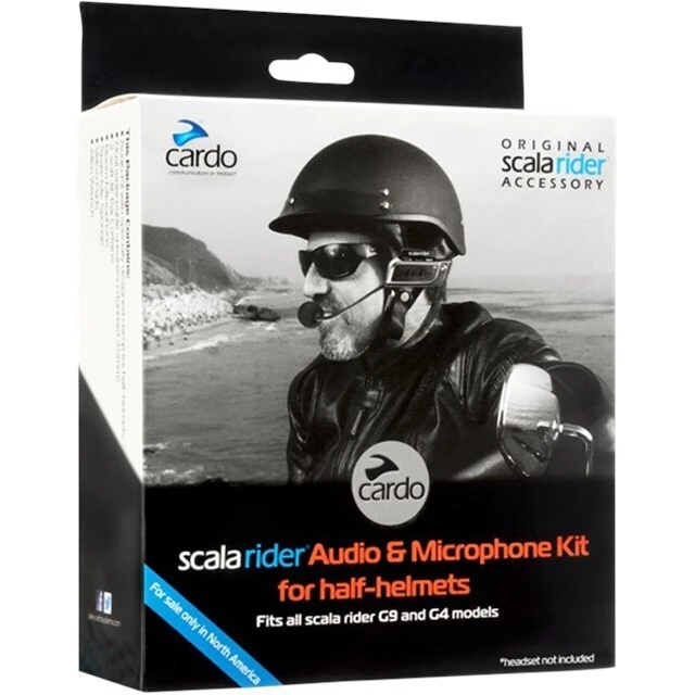 Cardo G4/G9/G9X Audio & Microphone Half Helmet Kit 2 Cardo G4/G9/G9X Audio & Microphone Half Helmet Kit - Image 2